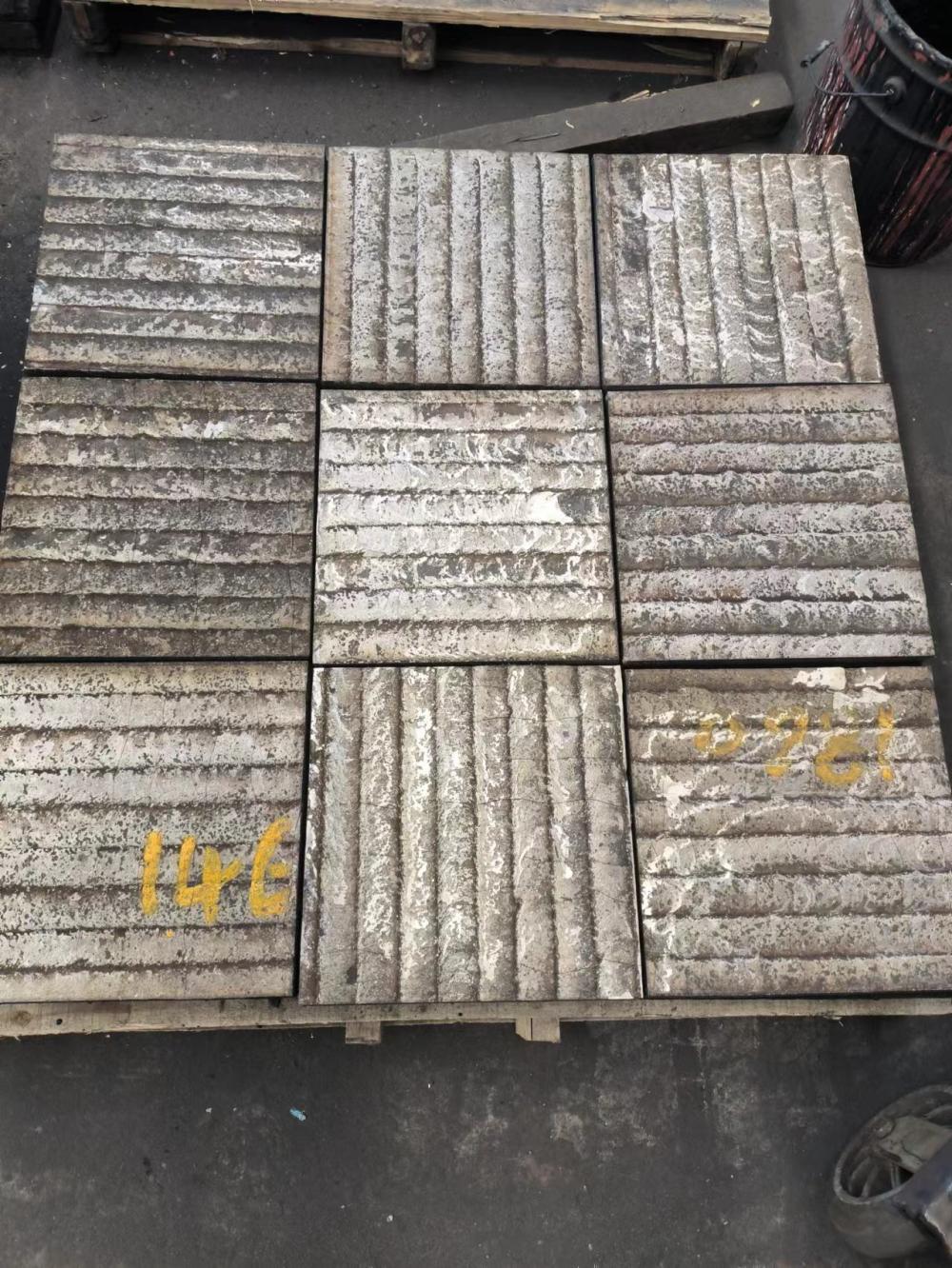 堆焊耐磨板，高铬合金耐磨板，碳化铬耐磨板6+4